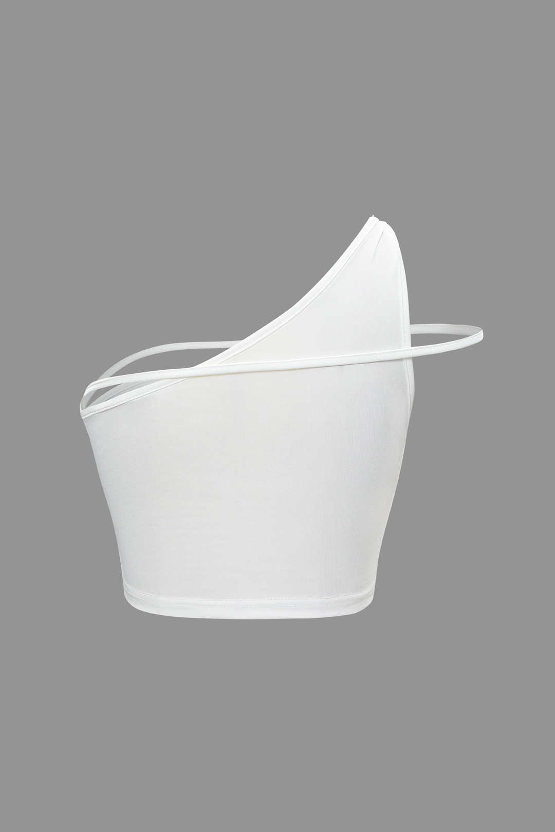 One Shoulder Crop Top with Knot Detail & Side Slit Midi Skirt Set for Y2K Aesthetic One Shoulder Crop Top with Knot Detail & Side Slit Midi Skirt Set for Y2K Aesthetic