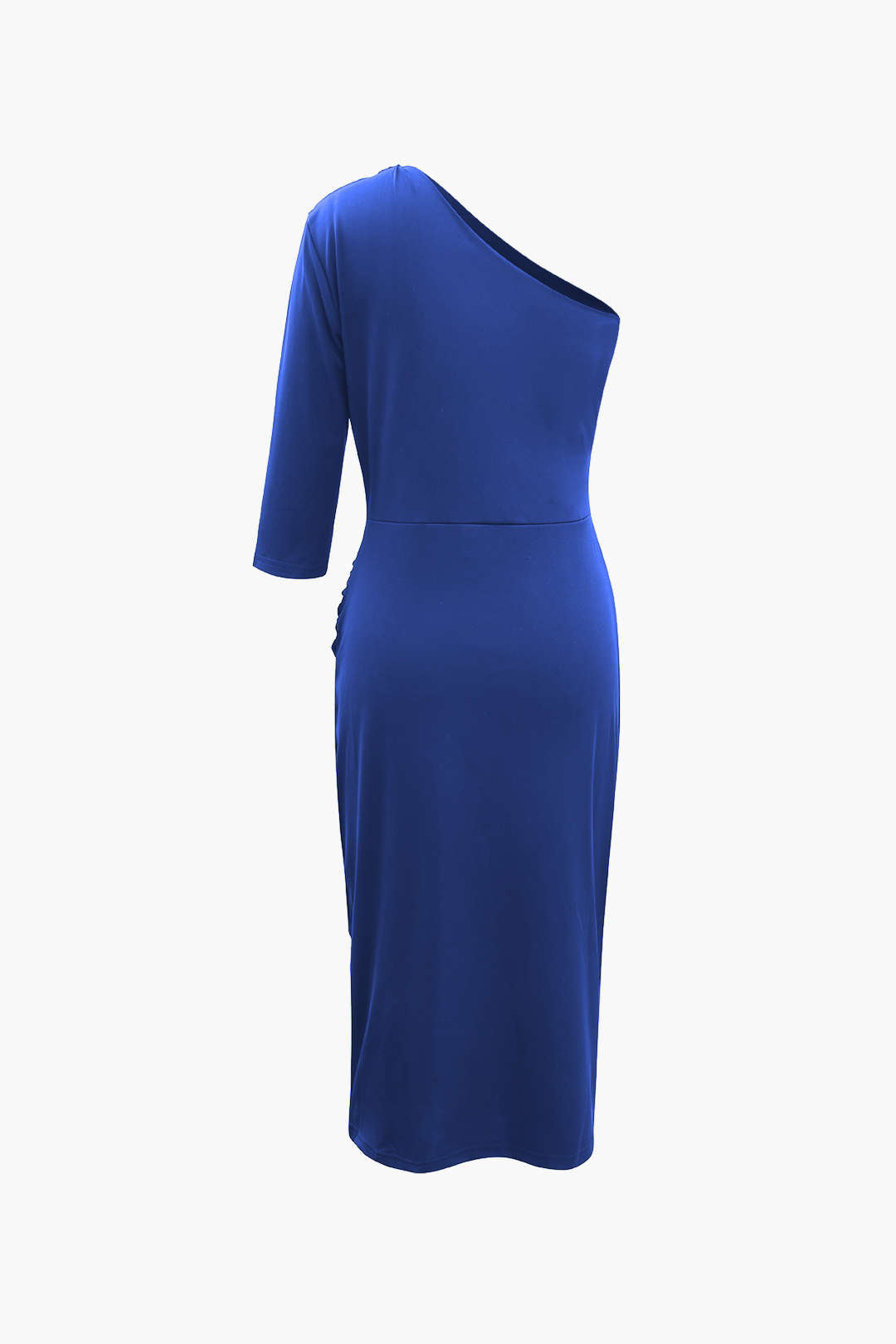 One Shoulder Ruched Midi Dress - Y2K Aesthetic Bodycon Dress for Chic Coquette Style One Shoulder Ruched Midi Dress - Y2K Aesthetic Bodycon Dress for Chic Coquette Style