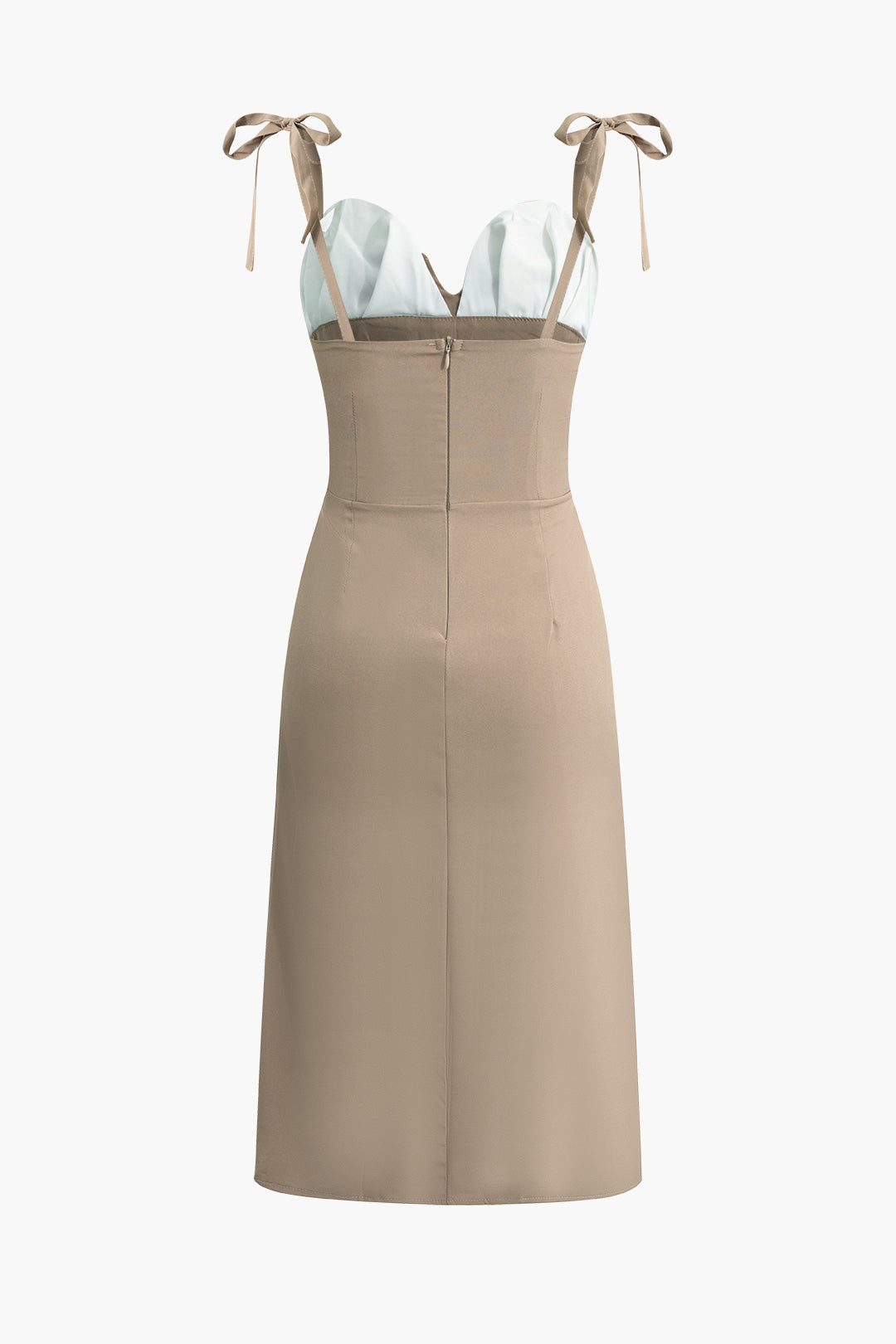 Patchwork Tie Strap Slit Maxi Dress - Y2K Aesthetic Boho Style for Effortless Chic Patchwork Tie Strap Slit Maxi Dress - Y2K Aesthetic Boho Style for Effortless Chic