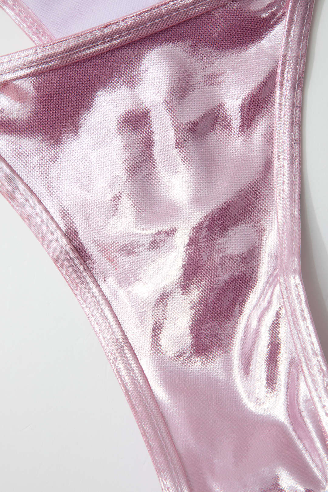 Pearl Detail Tie Halter Bikini Set - Y2K Aesthetic Swimwear for Trendy Summer Vibes Pearl Detail Tie Halter Bikini Set - Y2K Aesthetic Swimwear for Trendy Summer Vibes