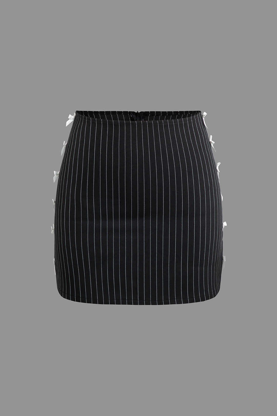 Pinstripe V-Neck Vest and Bow Tie Mini Skirt Set for Y2K Coquette Aesthetic Outfits Pinstripe V-Neck Vest and Bow Tie Mini Skirt Set for Y2K Coquette Aesthetic Outfits