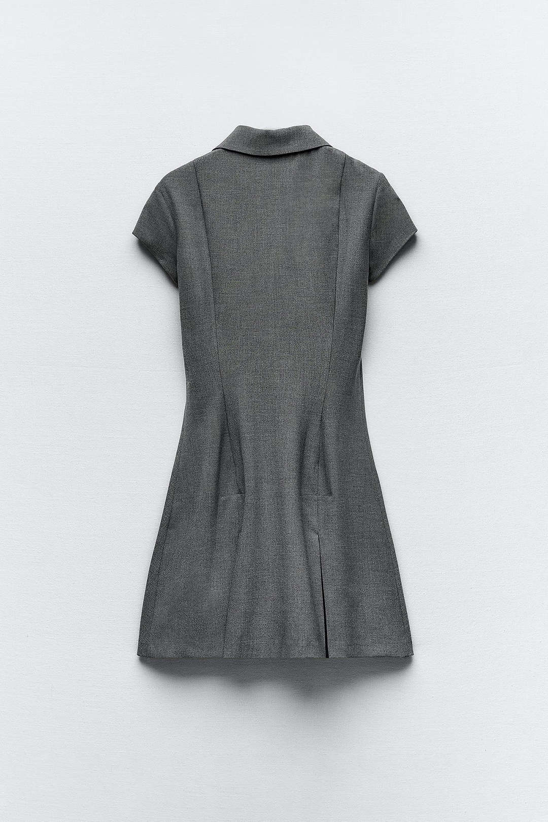 Pleated Mini Dress with Collared Short Sleeves - Y2K Aesthetic Cute Dress Pleated Mini Dress with Collared Short Sleeves - Y2K Aesthetic Cute Dress