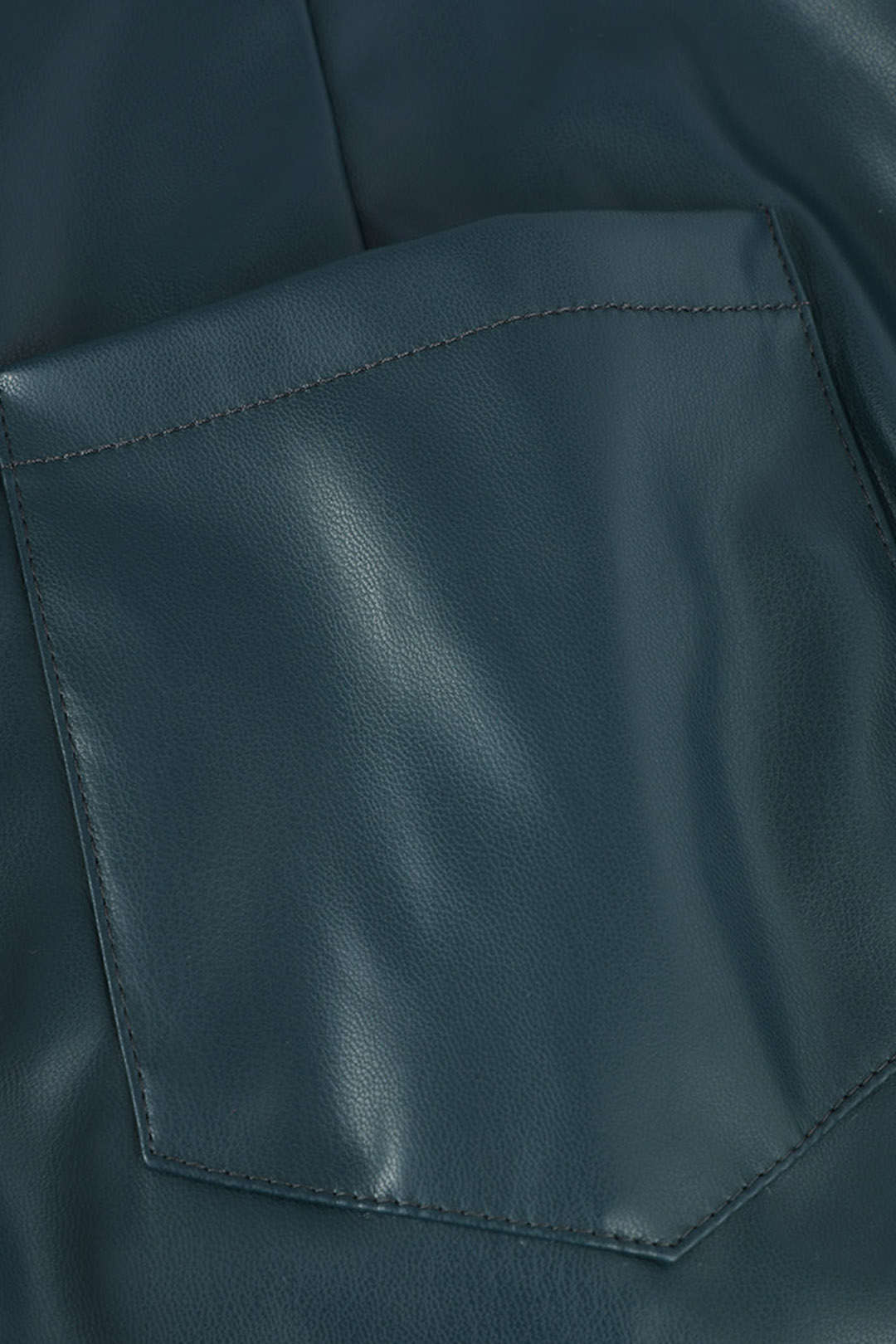 Punk-Inspired Faux Leather High-Waisted Gathered Skinny Leg Pants for Edgy Y2K Style Punk-Inspired Faux Leather High-Waisted Gathered Skinny Leg Pants for Edgy Y2K Style