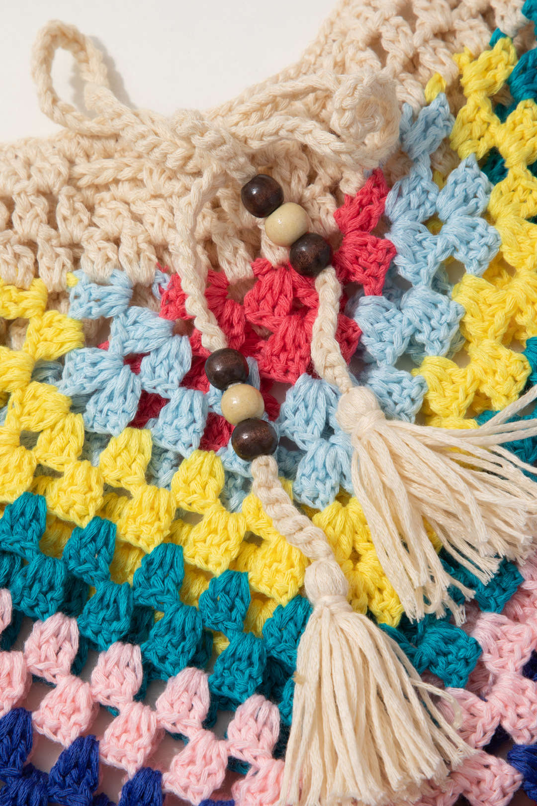 Rainbow Crochet Halter Bikini and Skirt 3-Piece Set for Y2K Aesthetic Summer Vibes Rainbow Crochet Halter Bikini and Skirt 3-Piece Set for Y2K Aesthetic Summer Vibes