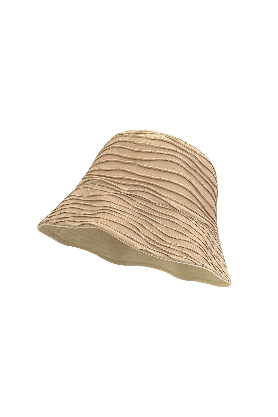 Reversible Wave Stripe Texture Bucket Hat for Y2K Aesthetic and Coquette Style
