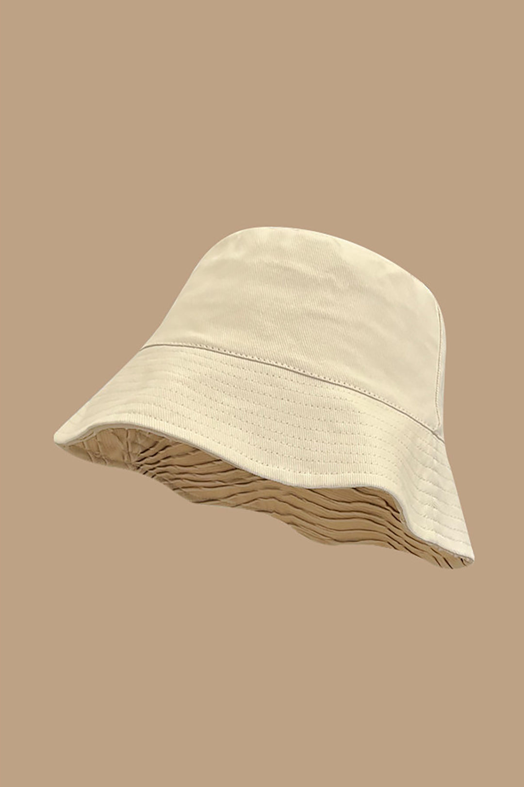 Reversible Wave Stripe Texture Bucket Hat for Y2K Aesthetic and Coquette Style Reversible Wave Stripe Texture Bucket Hat for Y2K Aesthetic and Coquette Style