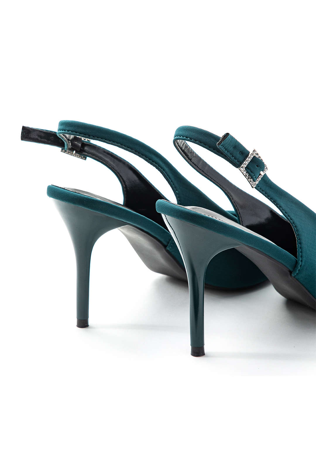 Rhinestone Buckle Pointed-Toe High Heels for Y2K Fashion and Coquette Aesthetic Rhinestone Buckle Pointed-Toe High Heels for Y2K Fashion and Coquette Aesthetic