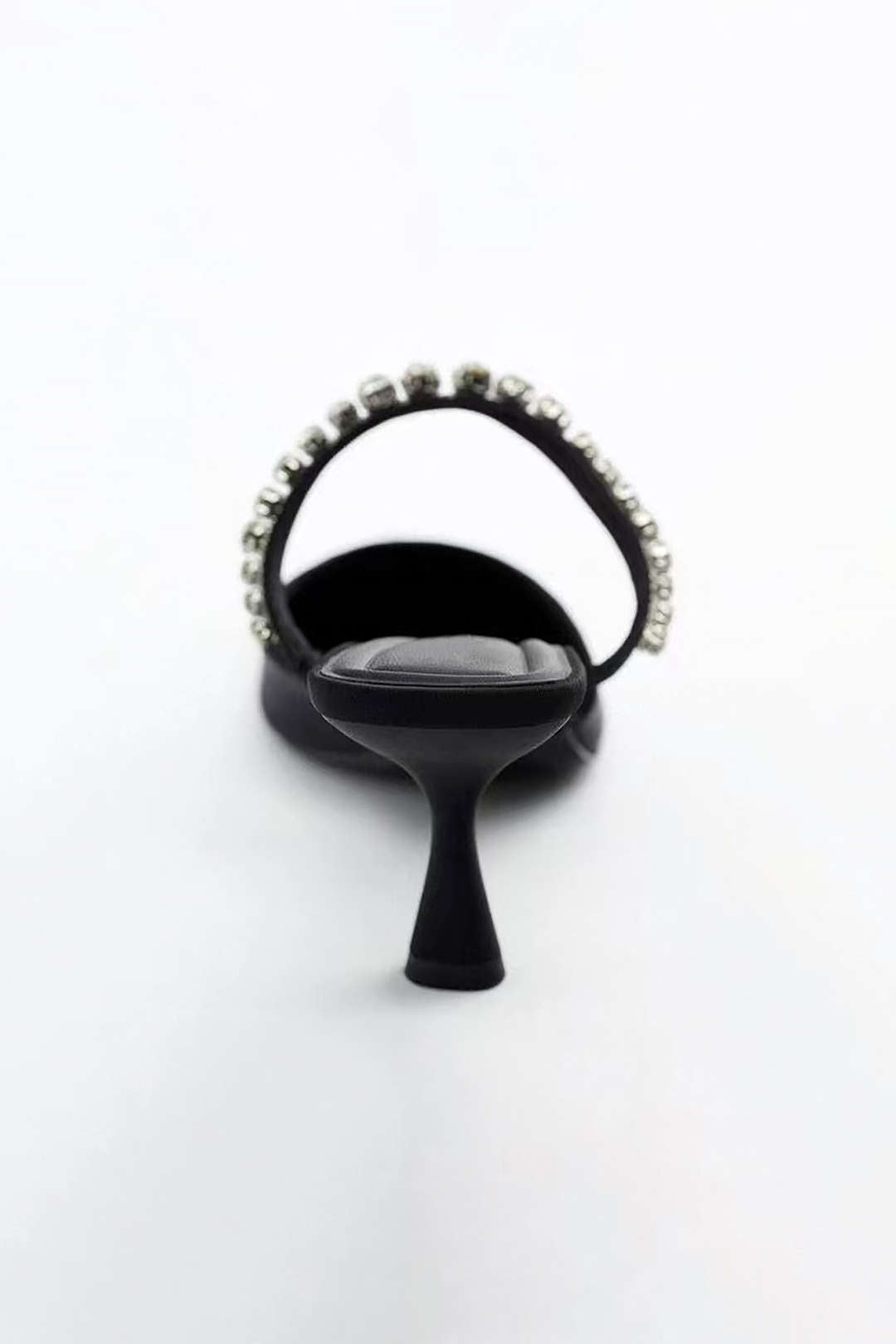 Rhinestone-Embellished Pointed-Toe High-Heeled Sandals for Y2K and Coquette Aesthetic