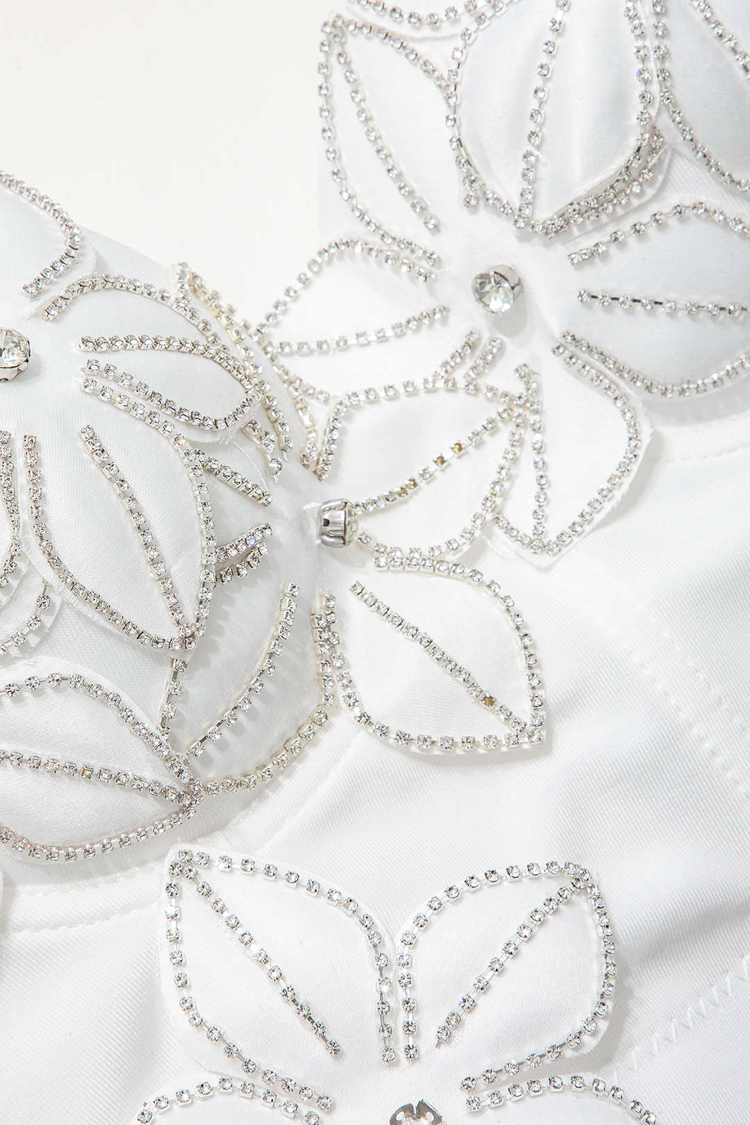 Rhinestone Flower Hook and Eye Bustier Cami Top for Y2K Fashion and Coquette Aesthetic Rhinestone Flower Hook and Eye Bustier Cami Top for Y2K Fashion and Coquette Aesthetic