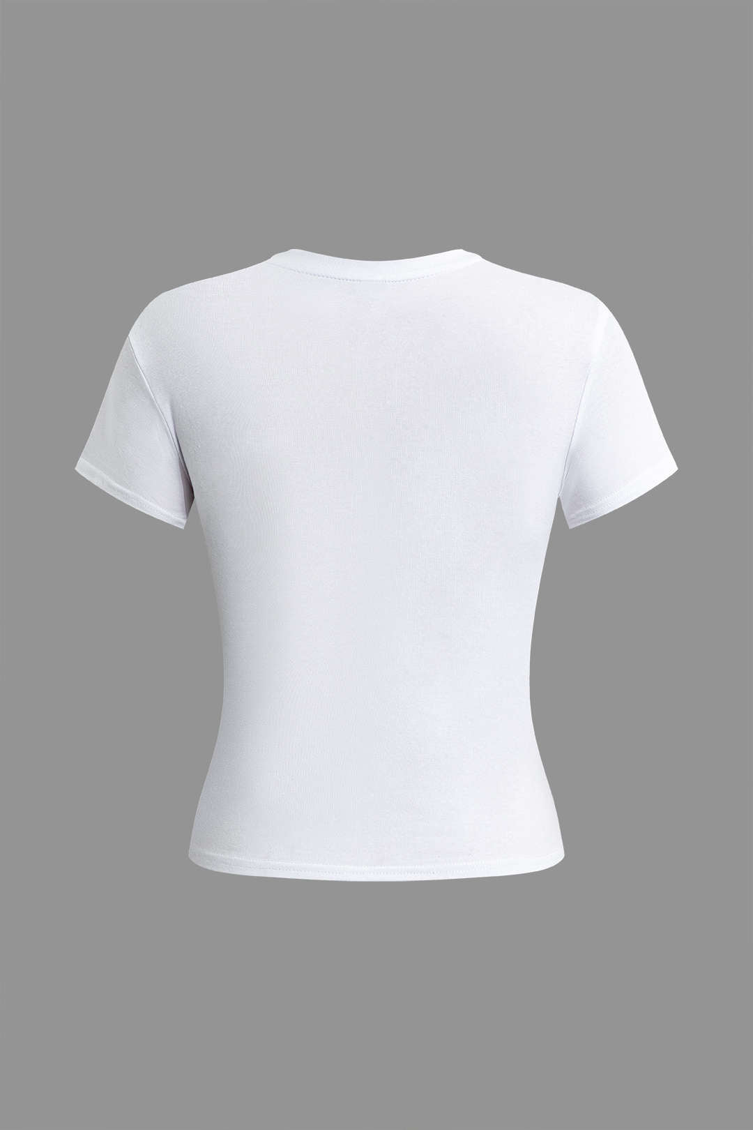 Rhinestone Heart Pattern Tee - Y2K Aesthetic Cute Top for Coquette and Grunge Styles Rhinestone Heart Pattern Tee - Y2K Aesthetic Cute Top for Coquette and Grunge Styles