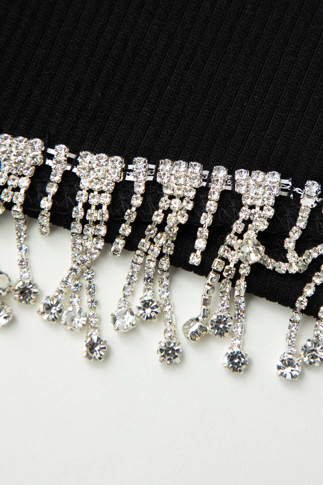 Rhinestone Hem Rib Knit Tube Top with Sleeves - Y2K Aesthetic Cute Top for Stylish Outfits Rhinestone Hem Rib Knit Tube Top with Sleeves - Y2K Aesthetic Cute Top for Stylish Outfits