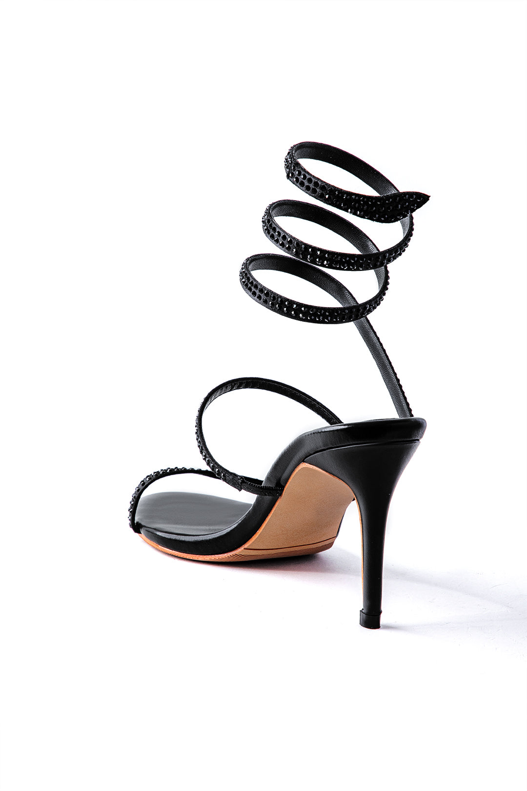 Rhinestone Strap Open Toe High Heeled Sandals for Y2K Fashion and Coquette Aesthetic