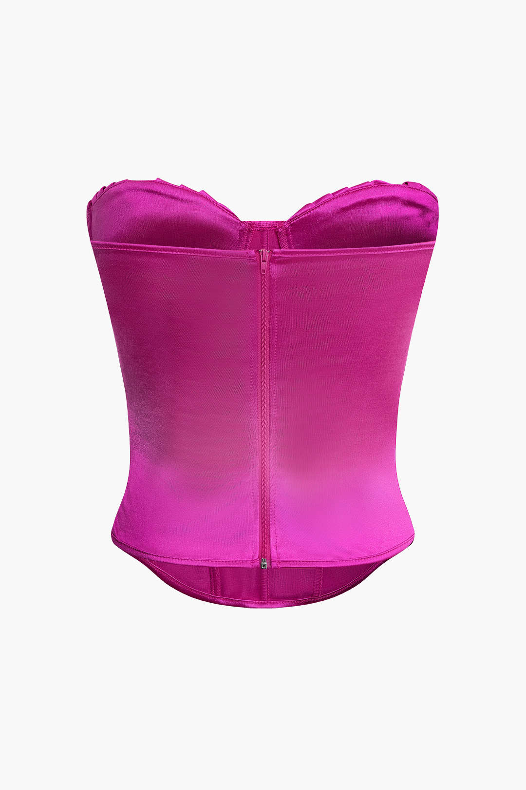 Ruched Bust Strapless Corset Top in Y2K Fashion - Perfect for Coquette Aesthetic Outfits Ruched Bust Strapless Corset Top in Y2K Fashion - Perfect for Coquette Aesthetic Outfits