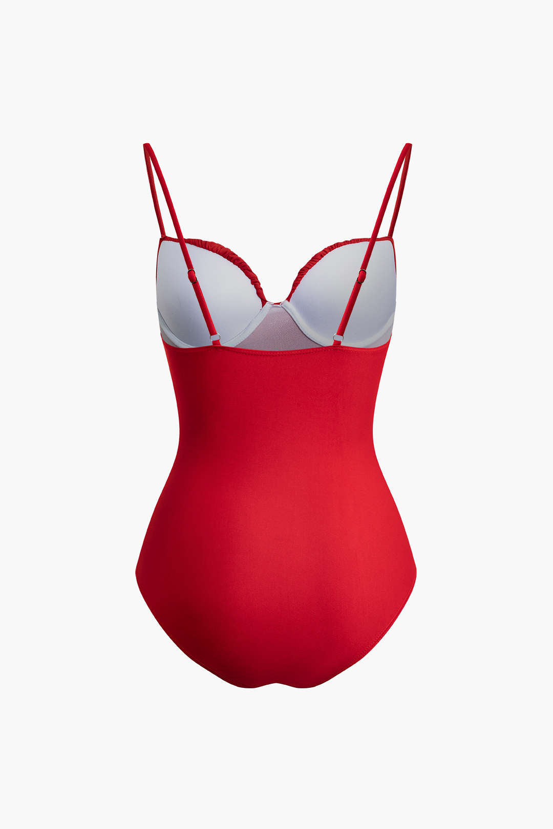 Ruched Bustier Cami One-Piece Swimsuit in Y2K Aesthetic for Trendy Summer Vibes Ruched Bustier Cami One-Piece Swimsuit in Y2K Aesthetic for Trendy Summer Vibes