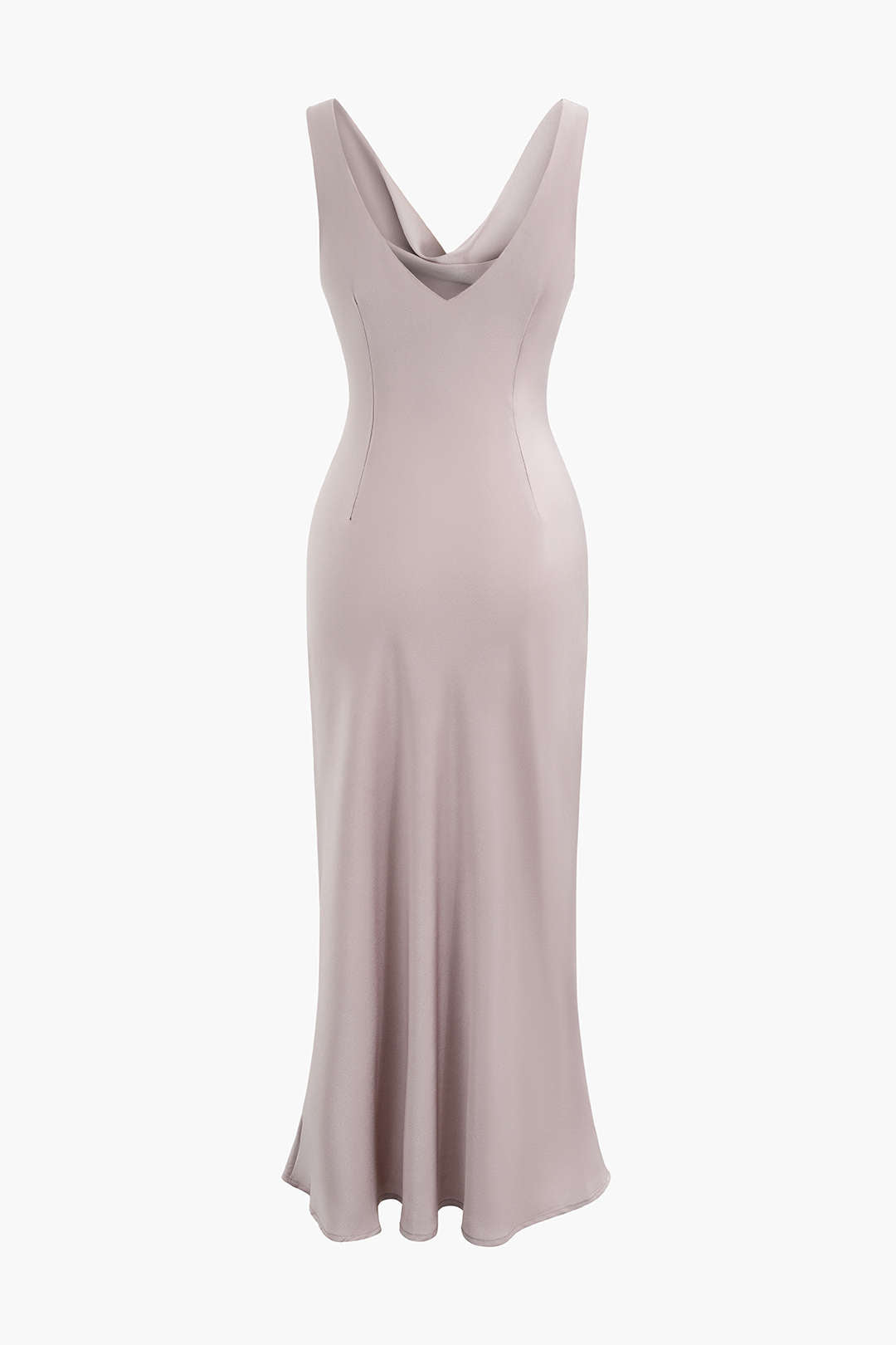 Ruched Cowl Neck Sleeveless Slit Maxi Dress - Y2K Aesthetic Evening Gown for Chic Style Ruched Cowl Neck Sleeveless Slit Maxi Dress - Y2K Aesthetic Evening Gown for Chic Style