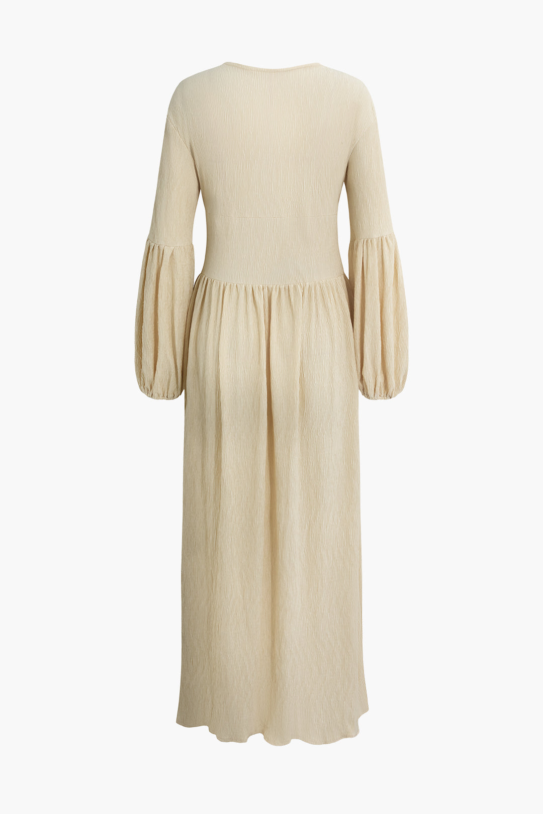 Ruched Texture V-Neck Maxi Dress - Y2K Aesthetic Button-Up Style for Effortless Elegance Ruched Texture V-Neck Maxi Dress - Y2K Aesthetic Button-Up Style for Effortless Elegance