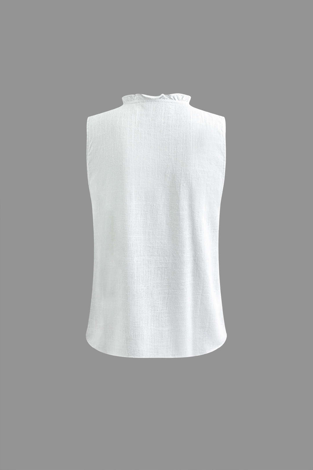 Ruffled Button-Up Sleeveless Top in Y2K Style for Cute Coquette Aesthetic Outfits Ruffled Button-Up Sleeveless Top in Y2K Style for Cute Coquette Aesthetic Outfits