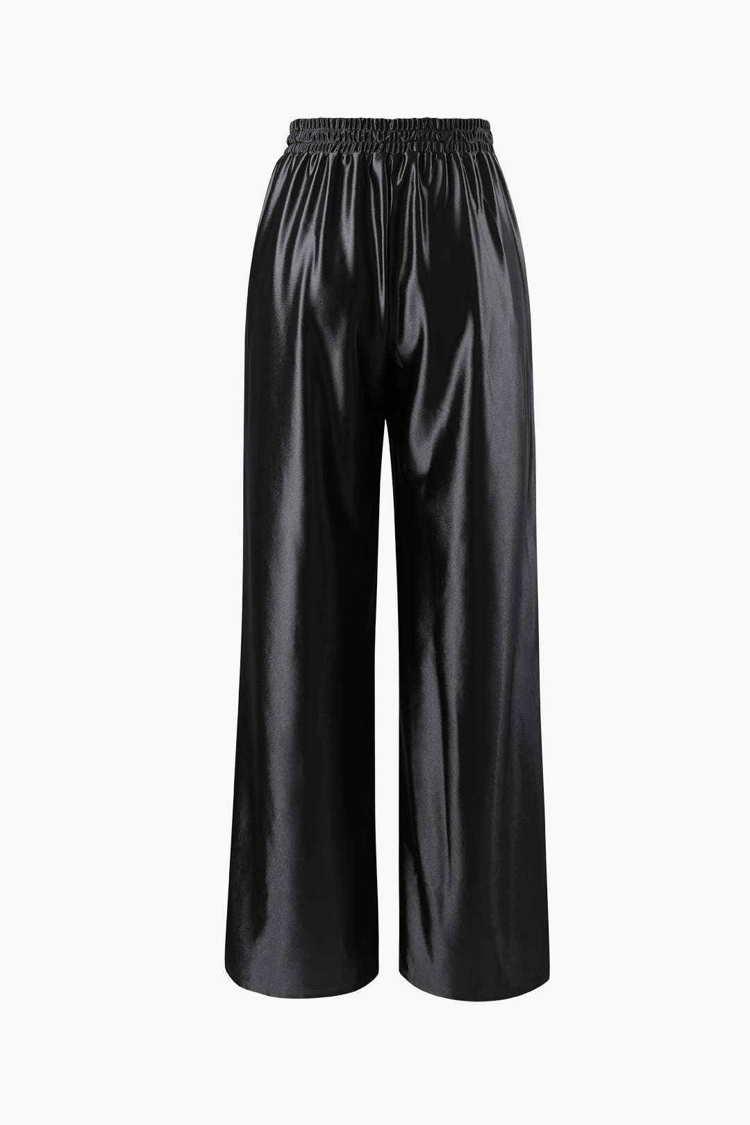 Satin Drawstring Wide Leg Pants for Effortless Y2K Style and Comfy Aesthetic Outfits Satin Drawstring Wide Leg Pants for Effortless Y2K Style and Comfy Aesthetic Outfits