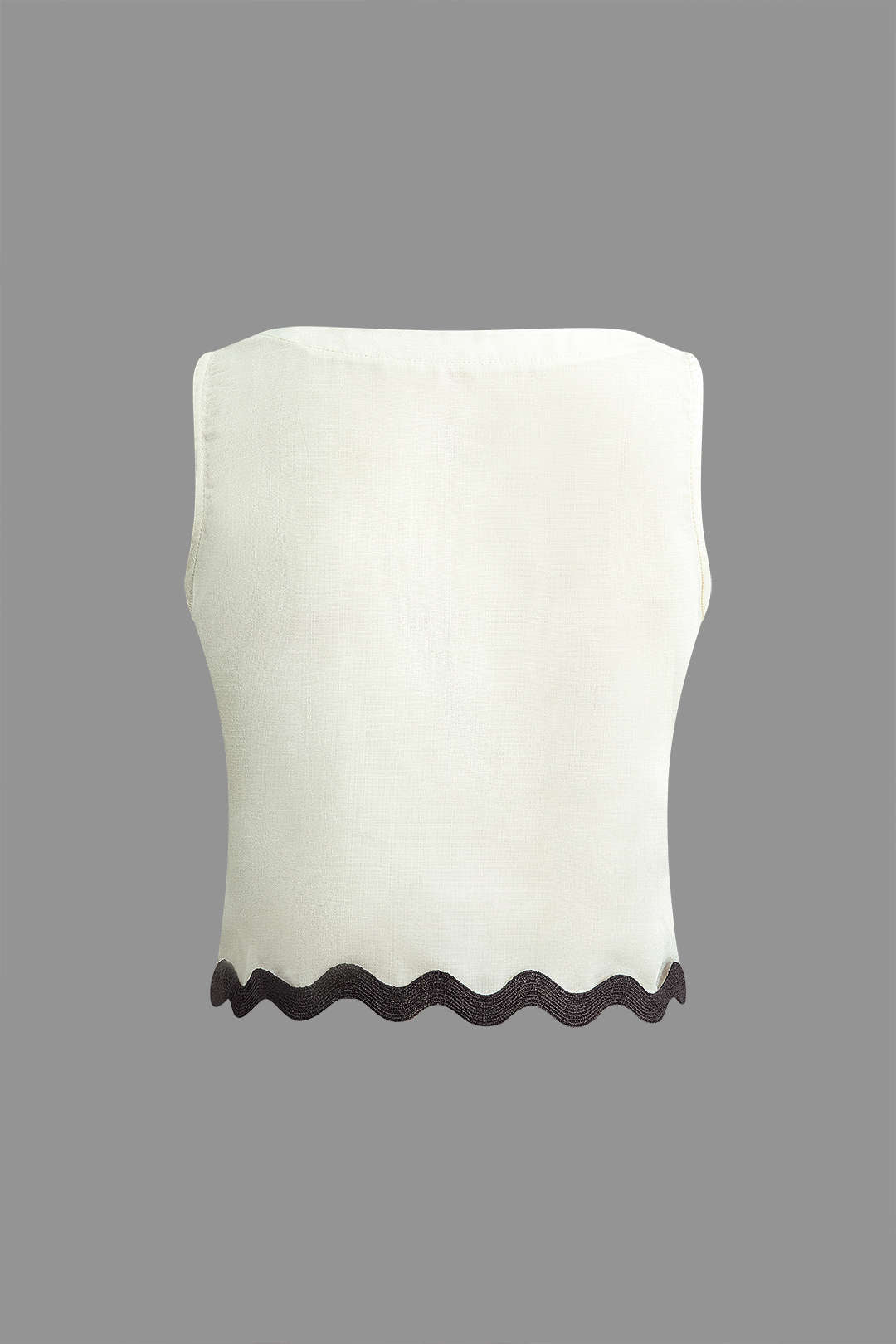 Scallop Trim Y2K Aesthetic Tank Top and Shorts Set for Cute Summer Outfits Scallop Trim Y2K Aesthetic Tank Top and Shorts Set for Cute Summer Outfits