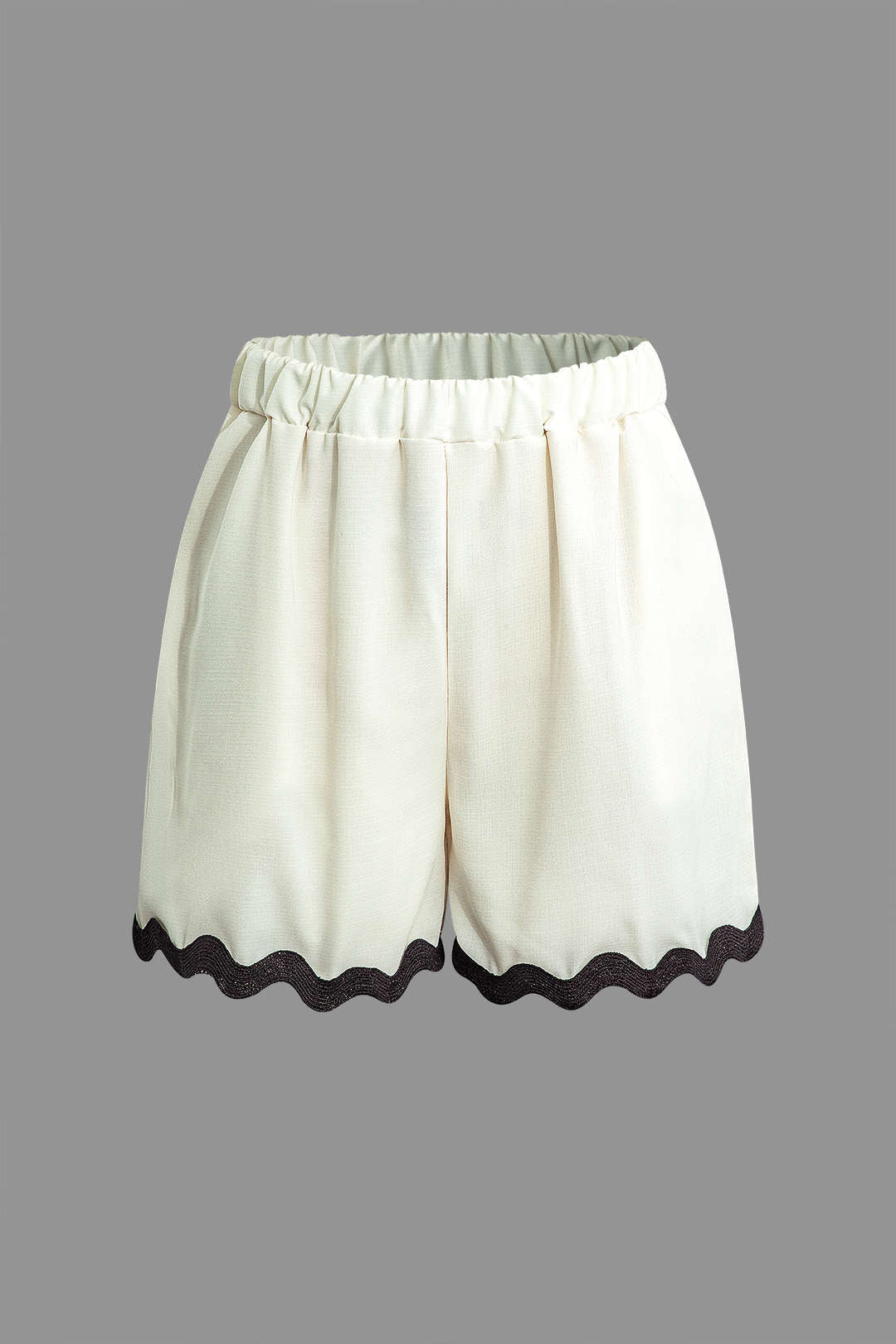 Scallop Trim Y2K Aesthetic Tank Top and Shorts Set for Cute Summer Outfits Scallop Trim Y2K Aesthetic Tank Top and Shorts Set for Cute Summer Outfits