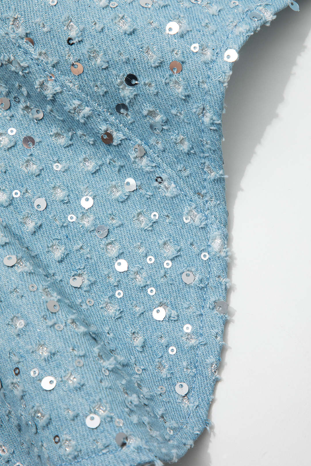 Sequin Destroyed Zipper Tube Top with High Waist Straight Leg Pants Set for Y2K Aesthetic Sequin Destroyed Zipper Tube Top with High Waist Straight Leg Pants Set for Y2K Aesthetic