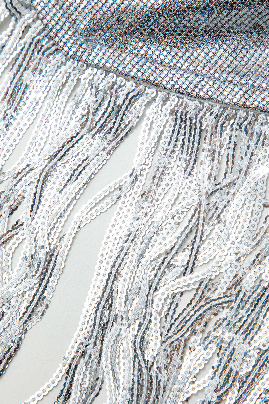 Sequin Fringe Cowl Neck Cami Top & Mini Skirt Set for Y2K Aesthetic Outfits Sequin Fringe Cowl Neck Cami Top & Mini Skirt Set for Y2K Aesthetic Outfits