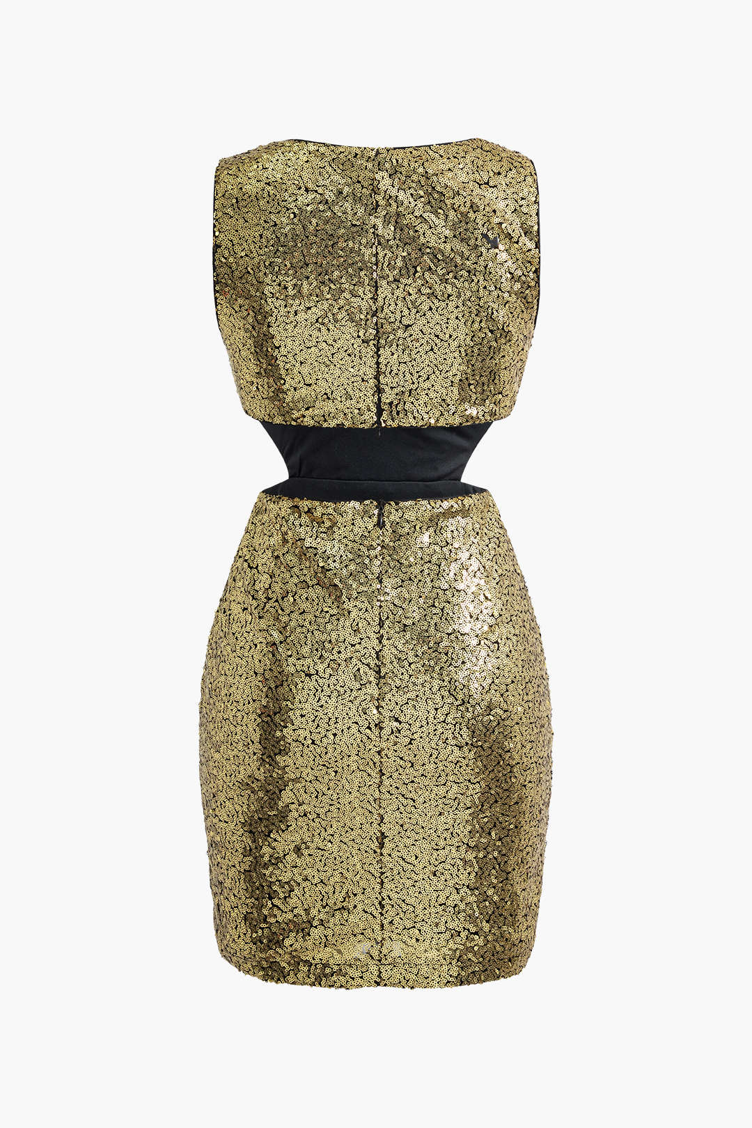 Sequin V-Neck Sleeveless Cut-Out Mini Dress for Y2K Aesthetic Party Looks Sequin V-Neck Sleeveless Cut-Out Mini Dress for Y2K Aesthetic Party Looks