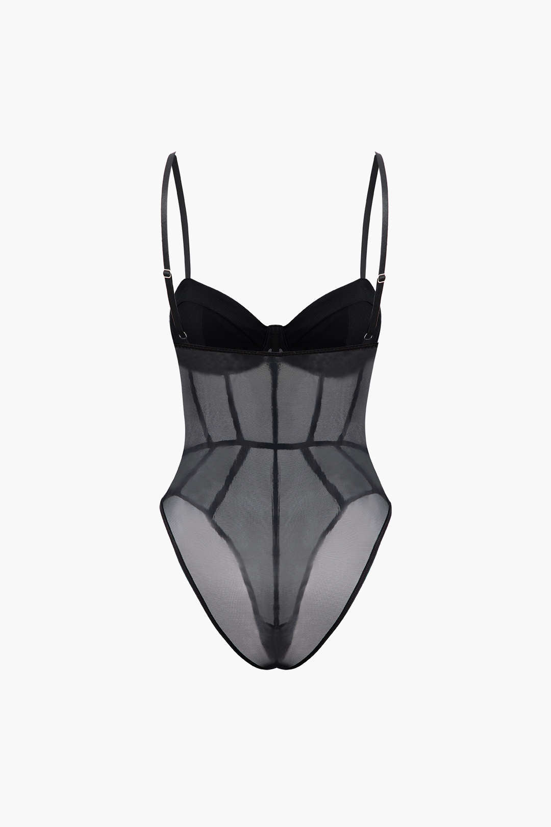 Sheer Y2K Fashion Bustier Corset Bodysuit for Coquette Aesthetic Outfits