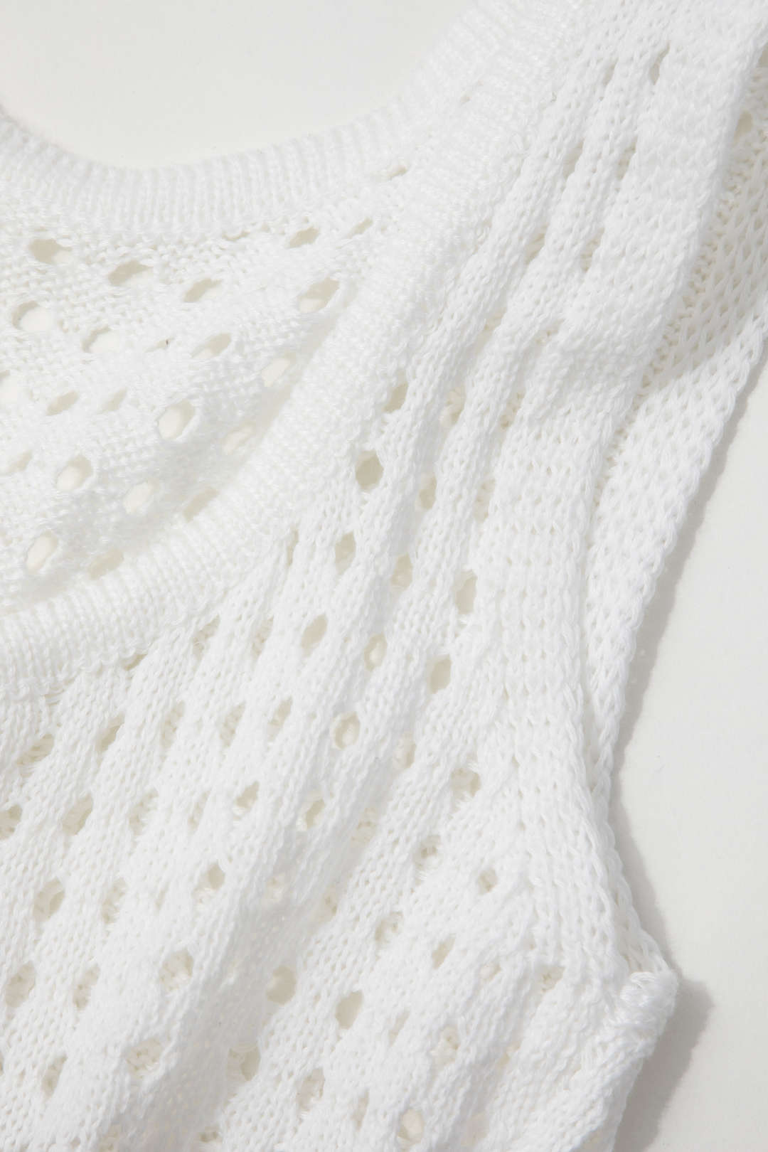 Stripe Openwork Knit Crop Tank Top & Slit Midi Skirt Set for Y2K Aesthetic Outfits Stripe Openwork Knit Crop Tank Top & Slit Midi Skirt Set for Y2K Aesthetic Outfits