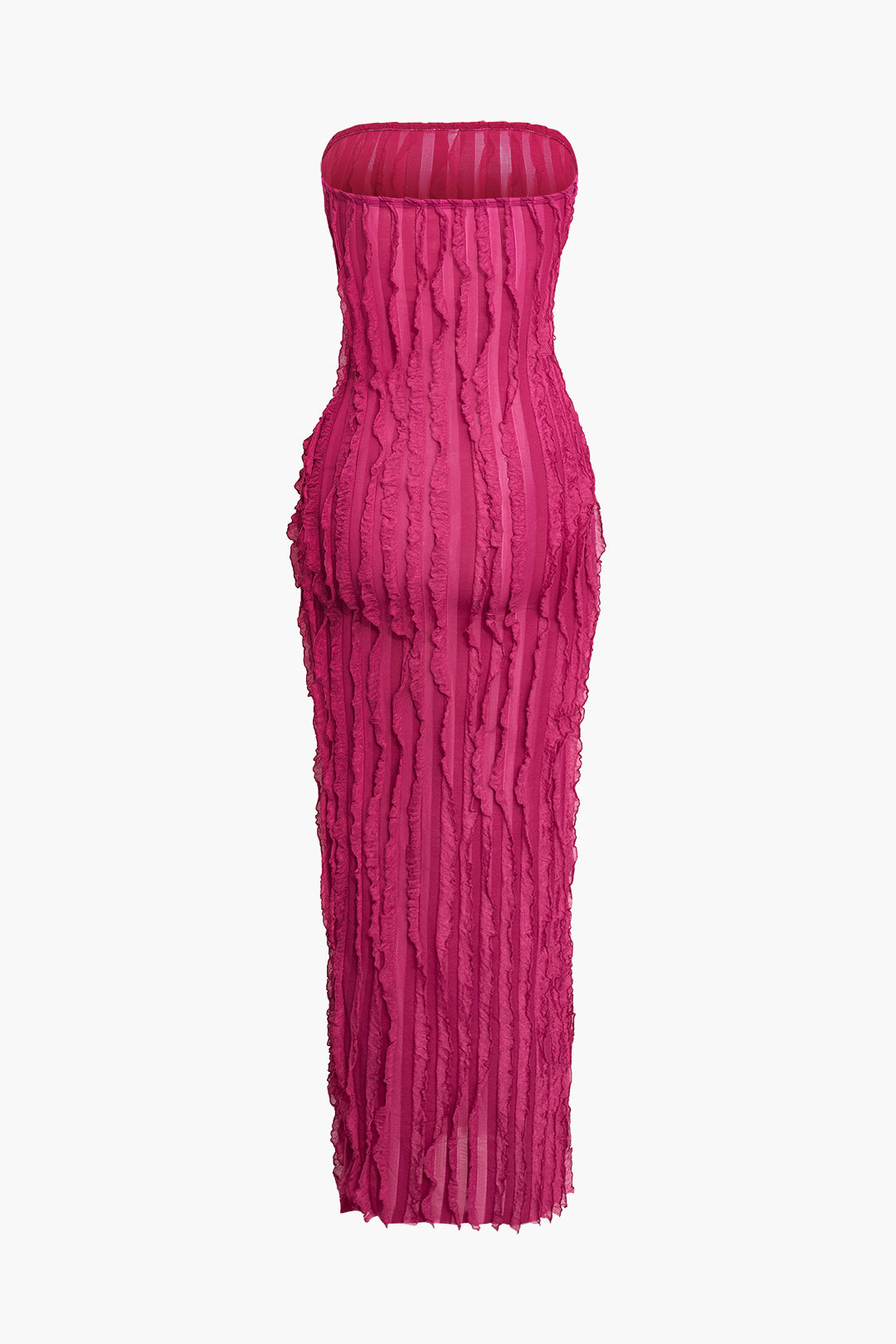 Textured Strapless Maxi Dress for Y2K Fashion Lovers - Chic Coquette Aesthetic Style Textured Strapless Maxi Dress for Y2K Fashion Lovers - Chic Coquette Aesthetic Style