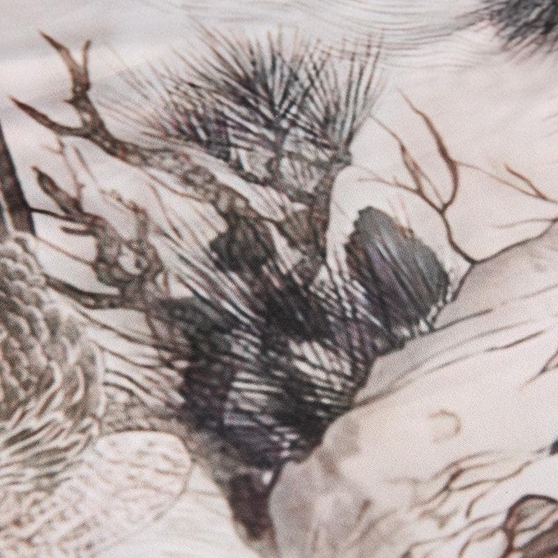 Tree Print Contrast Low Rise Maxi Skirt - Y2K Aesthetic Boho Style for Trendy Outfits Tree Print Contrast Low Rise Maxi Skirt - Y2K Aesthetic Boho Style for Trendy Outfits