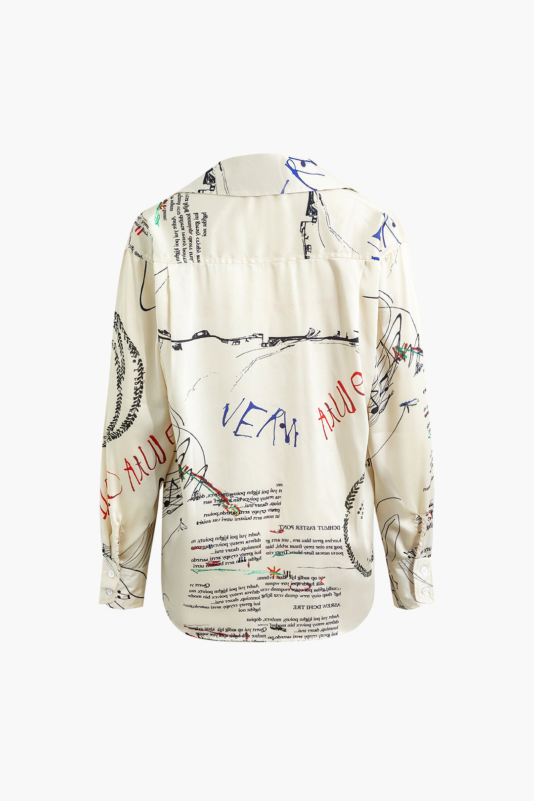 Trendy Letter Print Blouse - Y2K Aesthetic Top for Coquette and Grunge Styles Trendy Letter Print Blouse - Y2K Aesthetic Top for Coquette and Grunge Styles