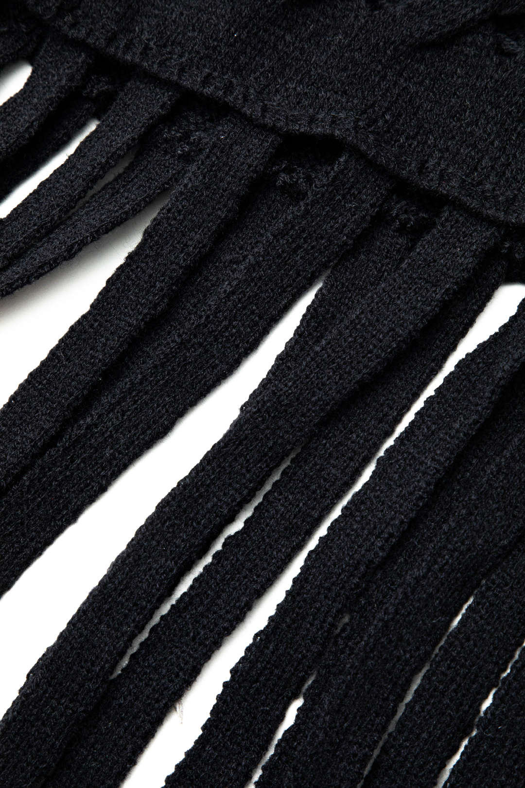 Trendy Mock Neck Cut Out Braided Fringe Knit Top for Y2K Fashion Lovers Trendy Mock Neck Cut Out Braided Fringe Knit Top for Y2K Fashion Lovers