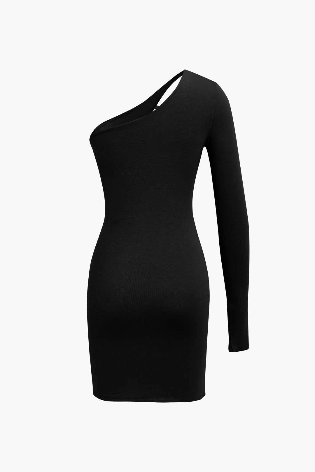 Trendy One Shoulder Cut Out Mini Dress for Y2K Aesthetic and Coquette Style Trendy One Shoulder Cut Out Mini Dress for Y2K Aesthetic and Coquette Style