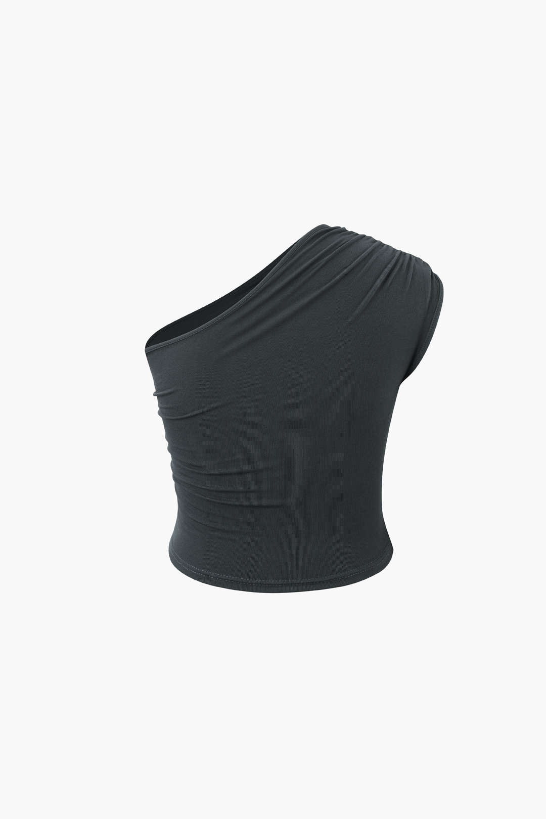 Trendy One Shoulder Tank Top - Y2K Aesthetic Cute Crop for Stylish Outfits