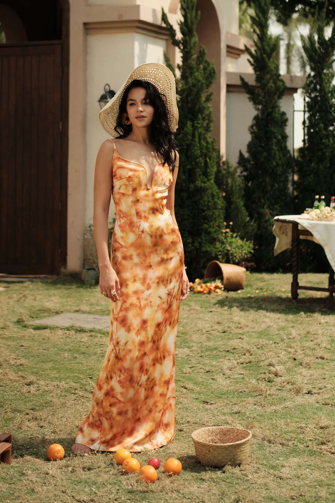 Trendy Tie Dye V-Neck Backless Maxi Dress for Y2K Aesthetic and Coquette Style Trendy Tie Dye V-Neck Backless Maxi Dress for Y2K Aesthetic and Coquette Style