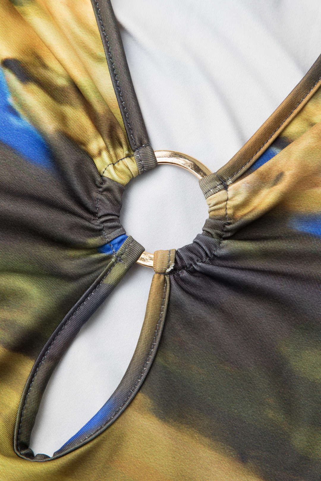 Trendy Tie Dye V-Neck Midi Dress for Y2K Aesthetic and Coquette Style Lovers Trendy Tie Dye V-Neck Midi Dress for Y2K Aesthetic and Coquette Style Lovers