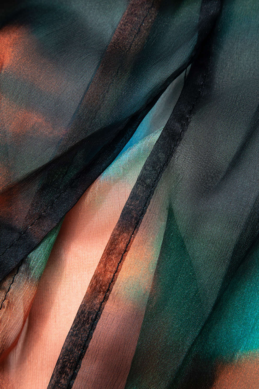 Trendy Tie Dye Zipper V-Neck Long Sleeve Slit Midi Dress for Y2K Aesthetic Lovers Trendy Tie Dye Zipper V-Neck Long Sleeve Slit Midi Dress for Y2K Aesthetic Lovers