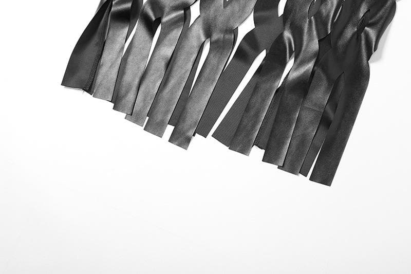 Trendy Turnover Collar Hollow Out PU Leather Long Sleeve Coat with Cut Out Top for Y2K Style Trendy Turnover Collar Hollow Out PU Leather Long Sleeve Coat with Cut Out Top for Y2K Style