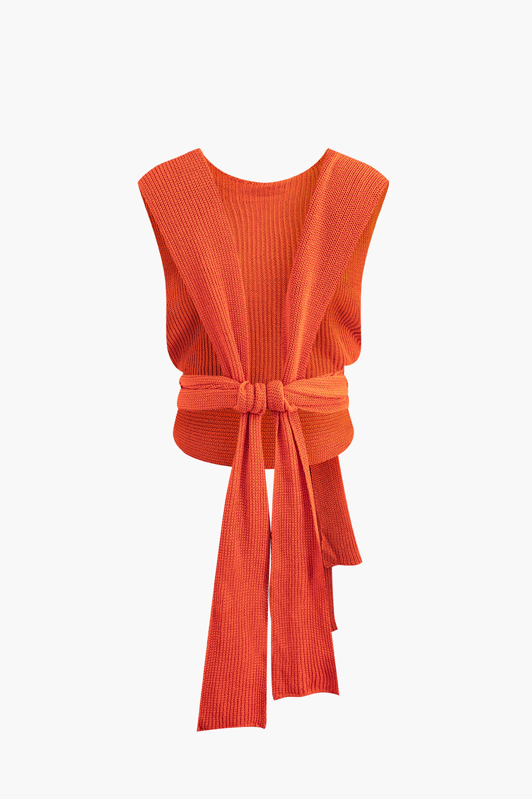 Trendy Y2K Backless Knit Top with Round Neck - Perfect for Coquette and Grunge Aesthetics