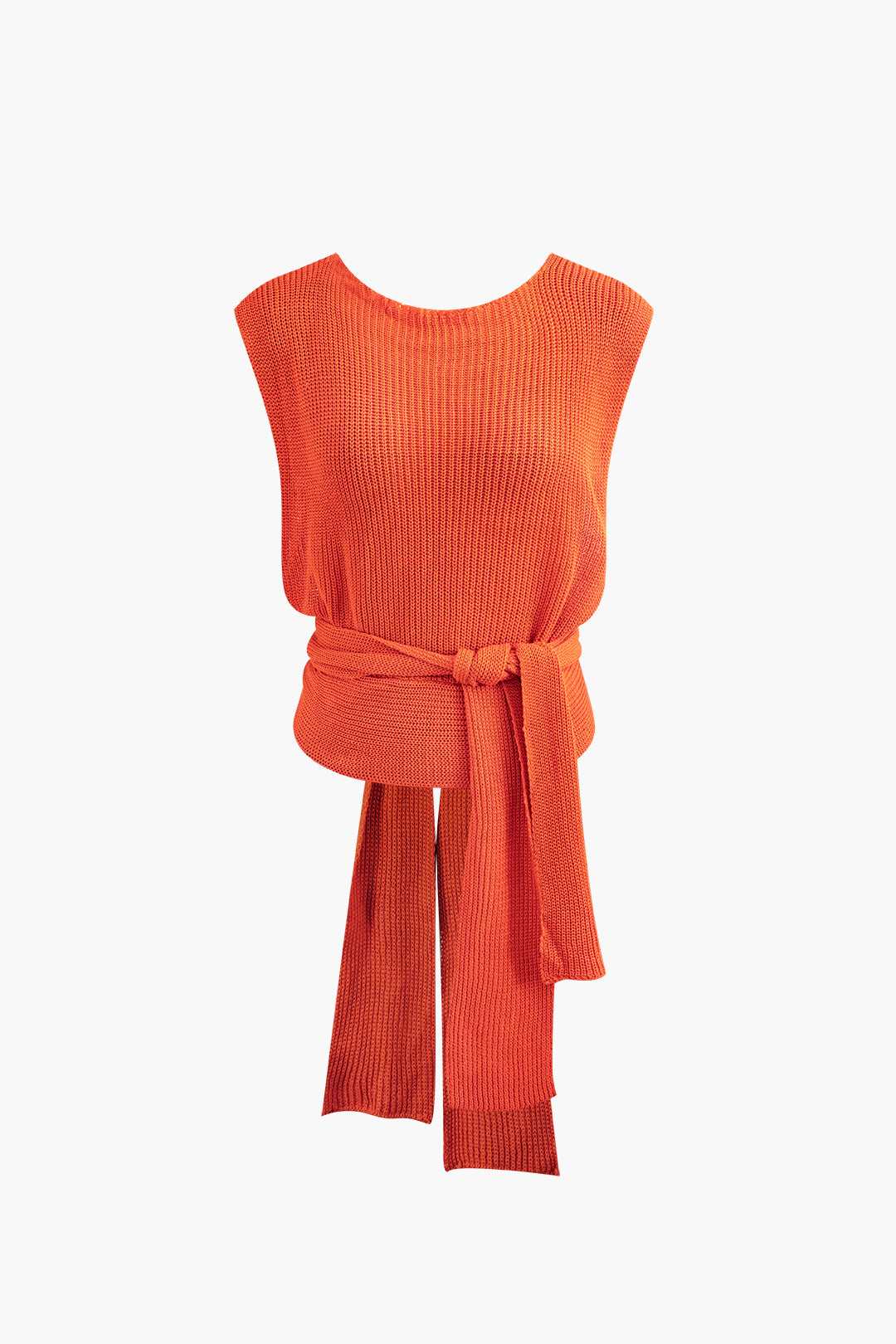 Trendy Y2K Backless Knit Top with Round Neck - Perfect for Coquette and Grunge Aesthetics