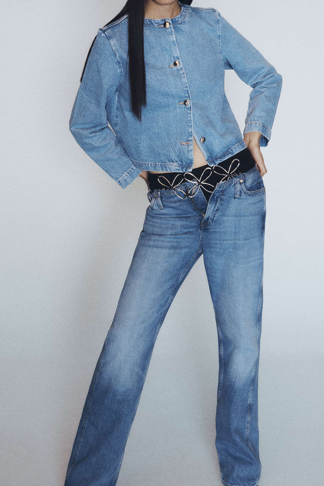 Trendy Y2K Button Up Long Sleeve Denim Jacket for Aesthetic Outfits and Grunge Style Trendy Y2K Button Up Long Sleeve Denim Jacket for Aesthetic Outfits and Grunge Style