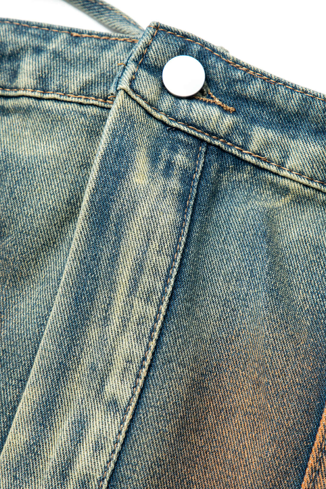 Trendy Y2K Stained Halter Denim Cami Top for Coquette and Grunge Aesthetic Outfits Trendy Y2K Stained Halter Denim Cami Top for Coquette and Grunge Aesthetic Outfits