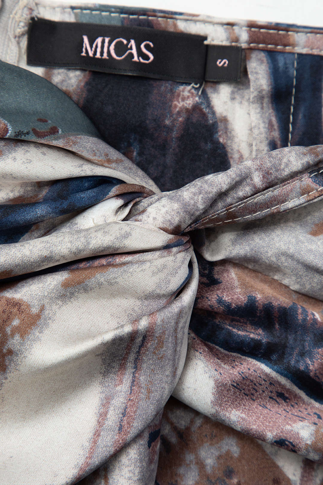 Twist Detail Asymmetric Slit Midi Skirt - Y2K Fashion Statement for Aesthetic Outfits Twist Detail Asymmetric Slit Midi Skirt - Y2K Fashion Statement for Aesthetic Outfits