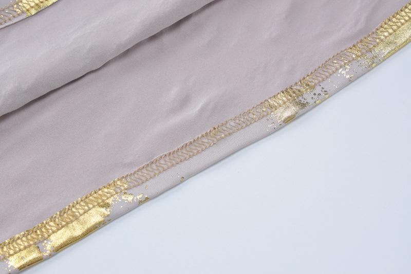 V-Neck Backless Metallic Print Contrast Cami Maxi Dress for Y2K Aesthetic Outfits V-Neck Backless Metallic Print Contrast Cami Maxi Dress for Y2K Aesthetic Outfits