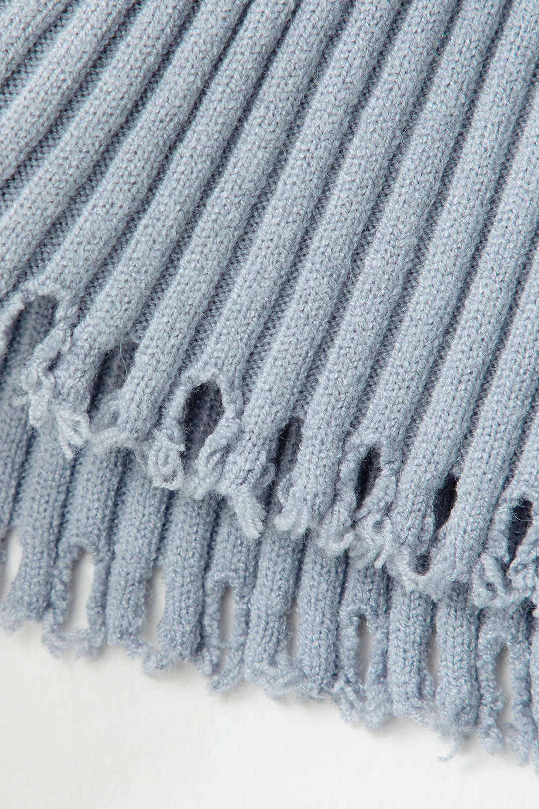 V-neck Bell Sleeve Frayed Trim Rib Knit Top - Y2K Aesthetic Cute Top for Stylish Outfits V-neck Bell Sleeve Frayed Trim Rib Knit Top - Y2K Aesthetic Cute Top for Stylish Outfits