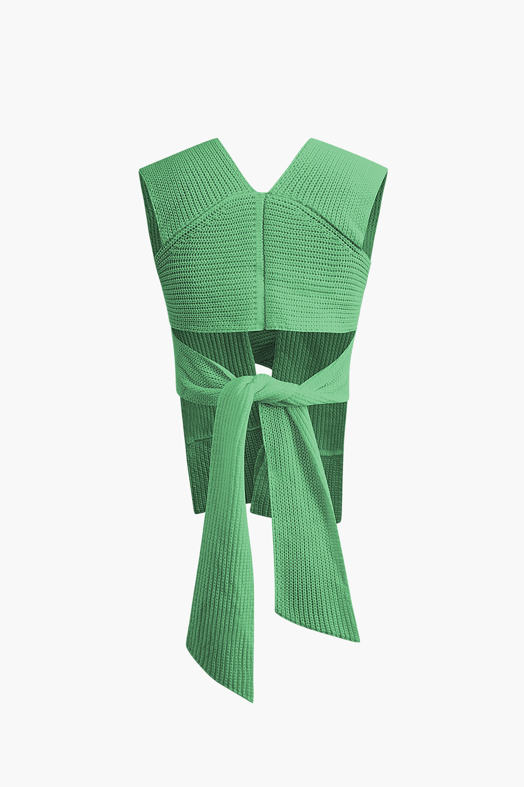 V-Neck Cross Knot Back Knit Top - Y2K Fashion Cute Top for Coquette Aesthetic Outfits V-Neck Cross Knot Back Knit Top - Y2K Fashion Cute Top for Coquette Aesthetic Outfits