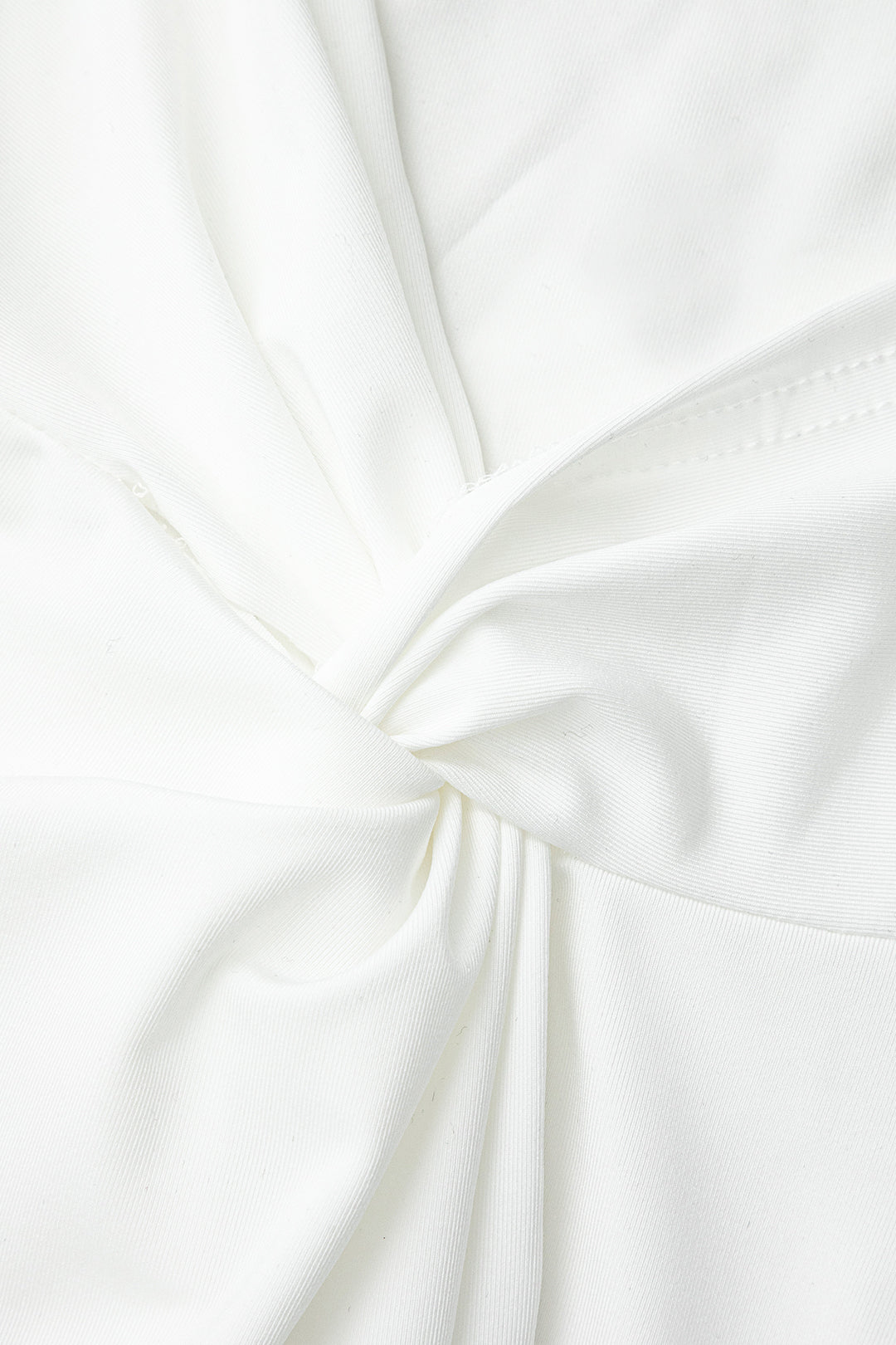 V-Neck Drawstring Crop Top & Knot Side Slit Skirt Set - Y2K Aesthetic Outfit V-Neck Drawstring Crop Top & Knot Side Slit Skirt Set - Y2K Aesthetic Outfit