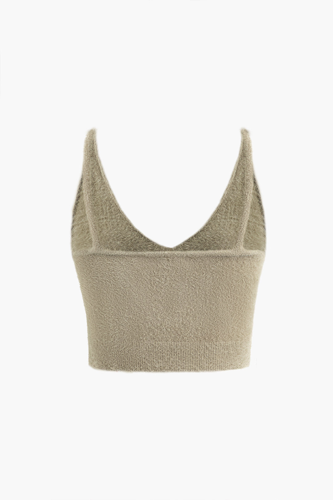 V-Neck Knit Cami Top - Y2K Aesthetic Cute Crop Top for Coquette and Grunge Styles
