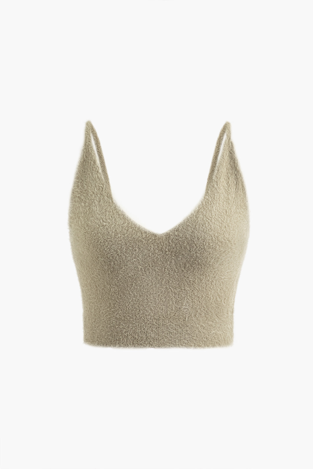 V-Neck Knit Cami Top - Y2K Aesthetic Cute Crop Top for Coquette and Grunge Styles